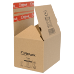 Cutie Carton cu Autoformare FitBox, 375x275x150, Autoadeziv, Bandă Desigilare, Natur
