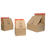 Cutie Carton cu Autoformare FitBox, 375x275x150, Autoadeziv, Bandă Desigilare, Natur