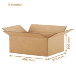 Cutie Carton pentru Mutare, CO5, 495x275x305 mm, Natur