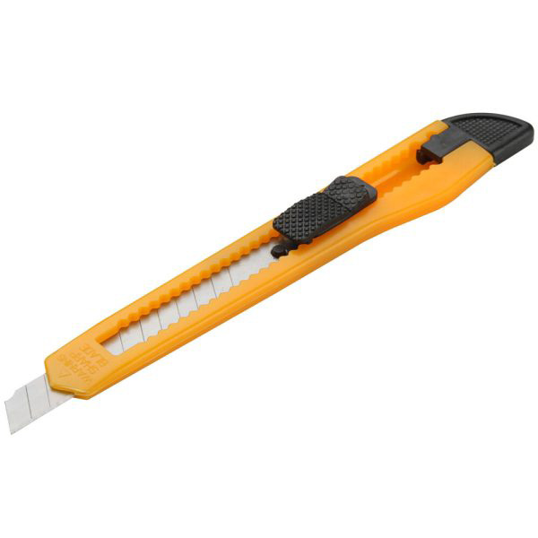 Cutter din ABS, Mâner Ergonomic, Lamă 9x80mm
