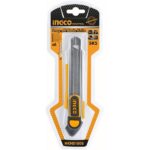 Cutter din Aluminiu, Maner Ergonomic Cauciucat, 6 Lame Snap-off 18x100mm, SK5