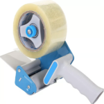 Dispenser pentru Bandă Adezivă 50mm/120 Metri, Plastic, Alb/Albastru