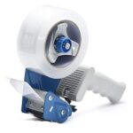 Dispenser pentru Bandă Adezivă 75mm/66 Metri, Plastic, Gri/Albastru